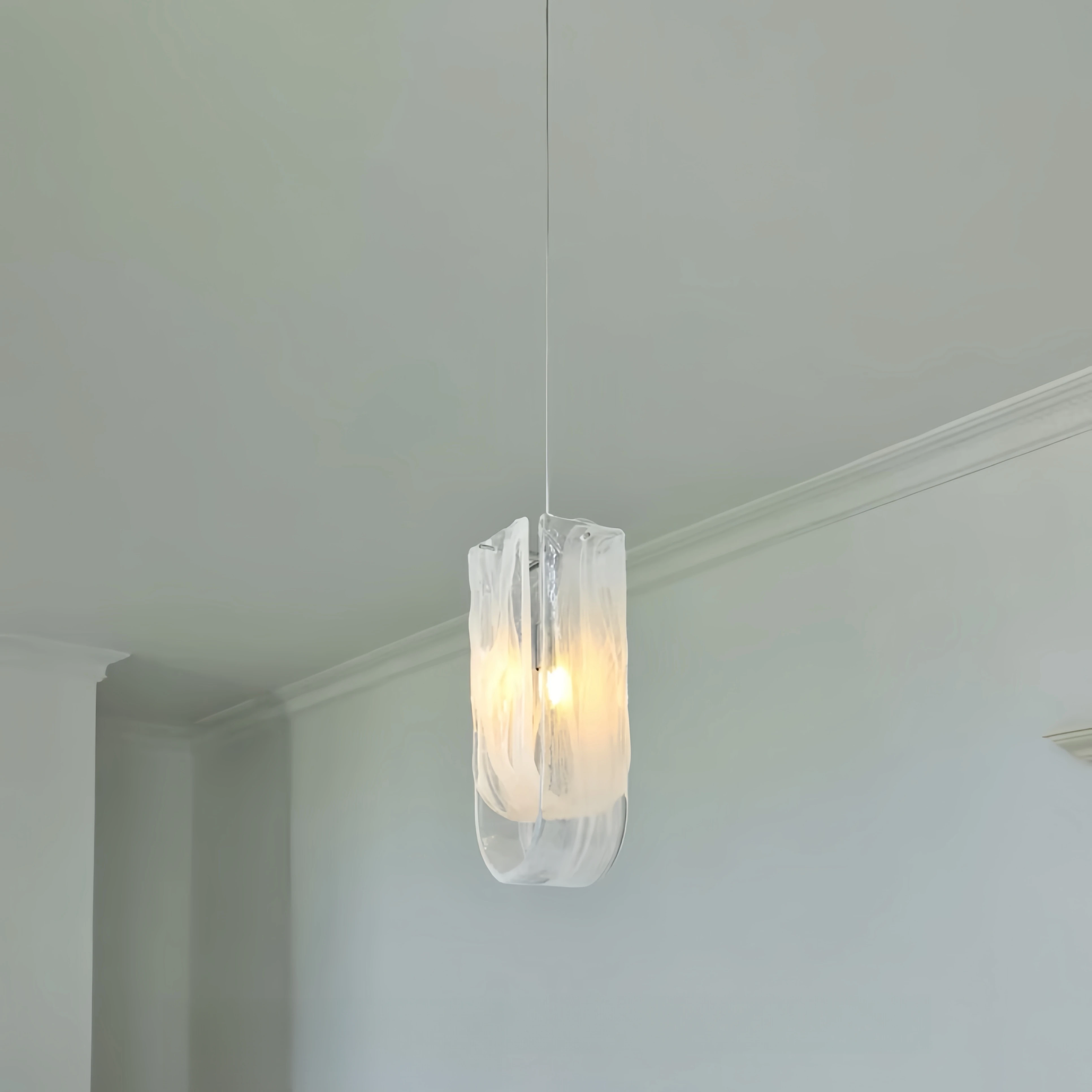 الحديث التدرج الزجاج معلقة ضوء داخلي ديكور فني الثريا طاولة طعام قلادة ضوء غرفة نوم صالون بار مقهى ضوء معلق #5