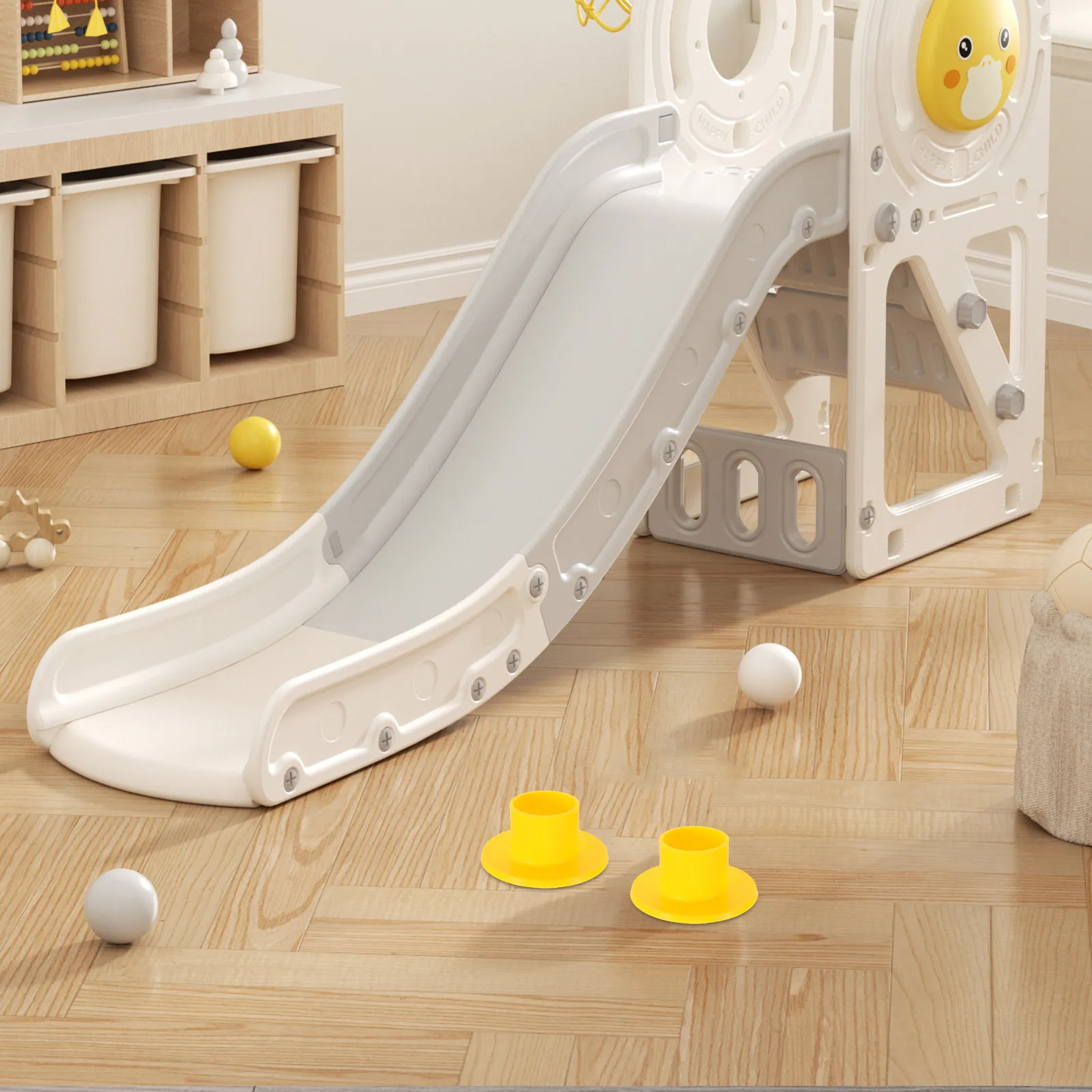 

4Pcs Playground Plastic Base Stable Foot Holder Safe Outdoor Indoor Play Equipment Plastic Foot Covers Tube Base Protector