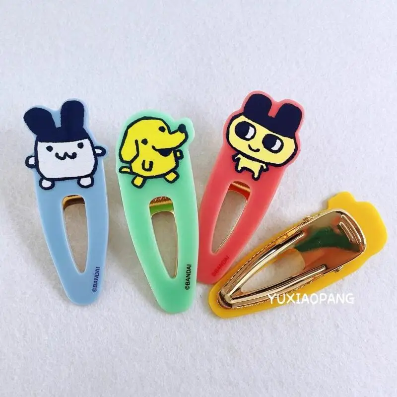 Kawaii 만화 다마고치 머리핀 만화 주변기기 달콤한 사랑스러운 앞머리 사이드 클립 학생 머리 장식 소녀 생일 크리 에이 티브 선물