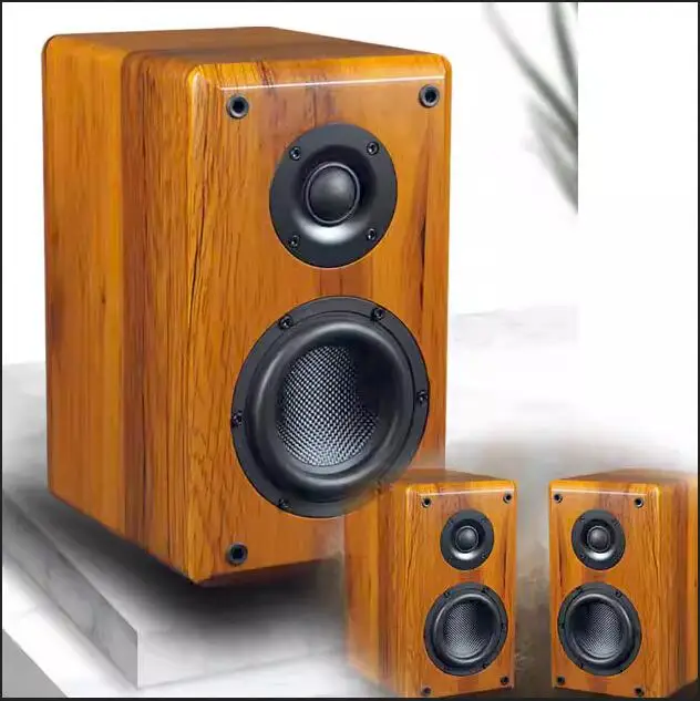 1pcs 4-inch high-end acoustic design 2-frequency HIFI bookshelf speaker