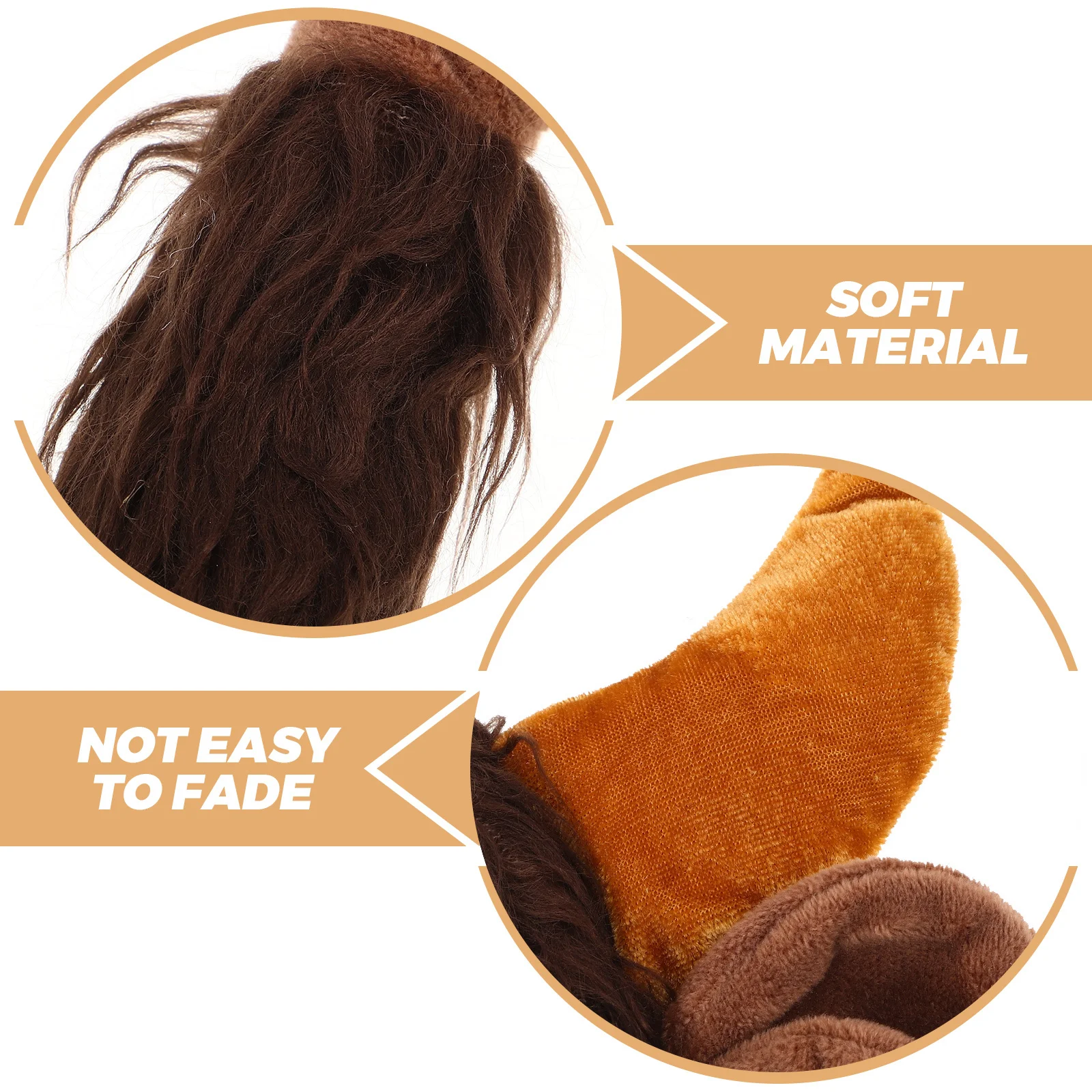 1 conjunto de orelhas de vaca bandana chifres de touro conjunto de cauda material macio e leve halloween natal festas temáticas traje acessório