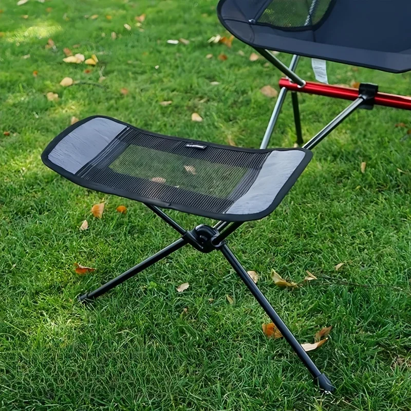 

Portable Camping Moon Chair Footrest Stool Outdoor BBQ Fishing Chair Recliner Foot Foldable And Adjustable Beach Chair Pedals