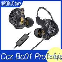 Ccz Bc01 Pro Hifi Earphones Wired In Ear Gaming Headphone Dd&Ba Hybrid Listen In With Detachable Ofc Custom Pc Accessories Gifts