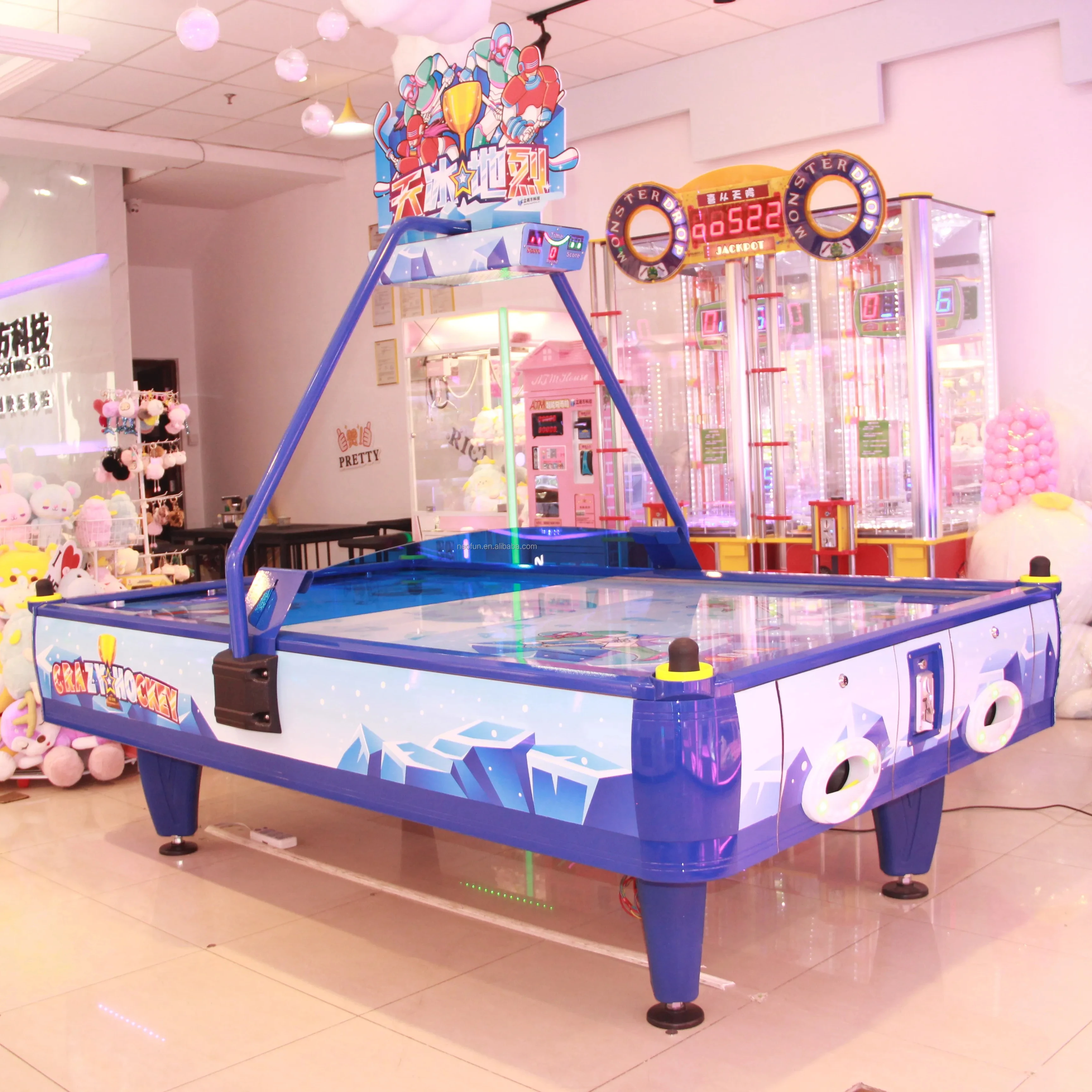 4 Player air Hockey Coin Operated Indoor Adults Sport Games Arcade Electronic Score Counter Table Arcade Game Machine