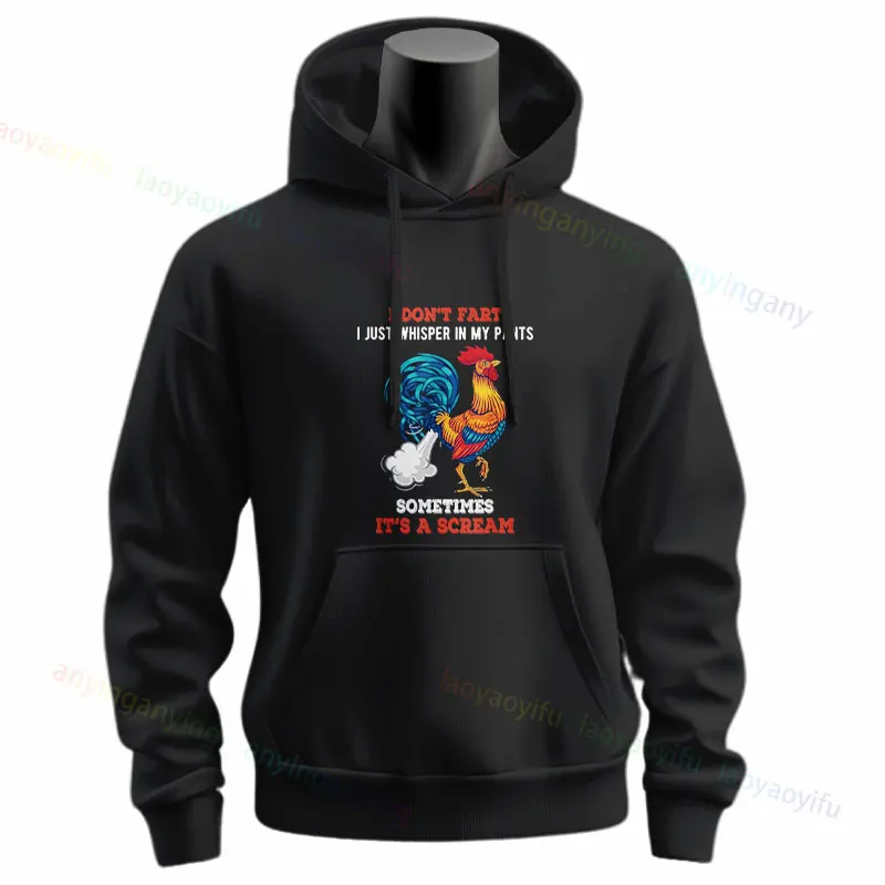 I Didn't Fart... I Just Whisper in My Pants Funny Graphic Casual Hoodie Printing Long Sleeve Pullover Hoodies Sportswear