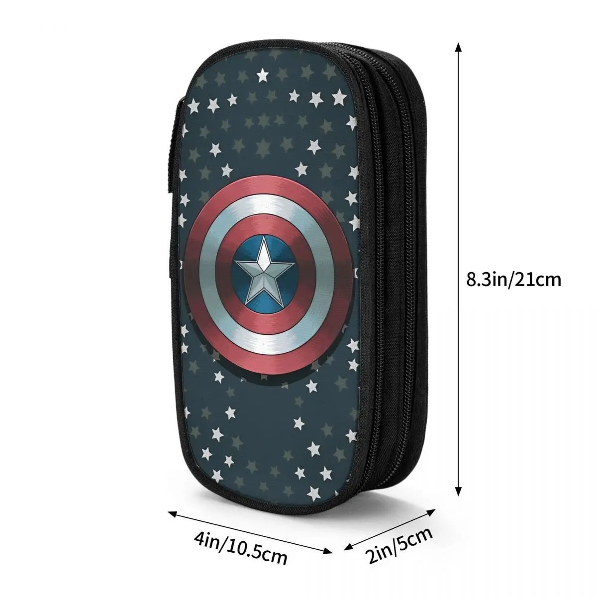 مخصص كابتن أمريكا مقلمة سستة صندوق رصاص بنات بنين سعة كبيرة العودة إلى المدرسة مقلمة منظم قرطاسية