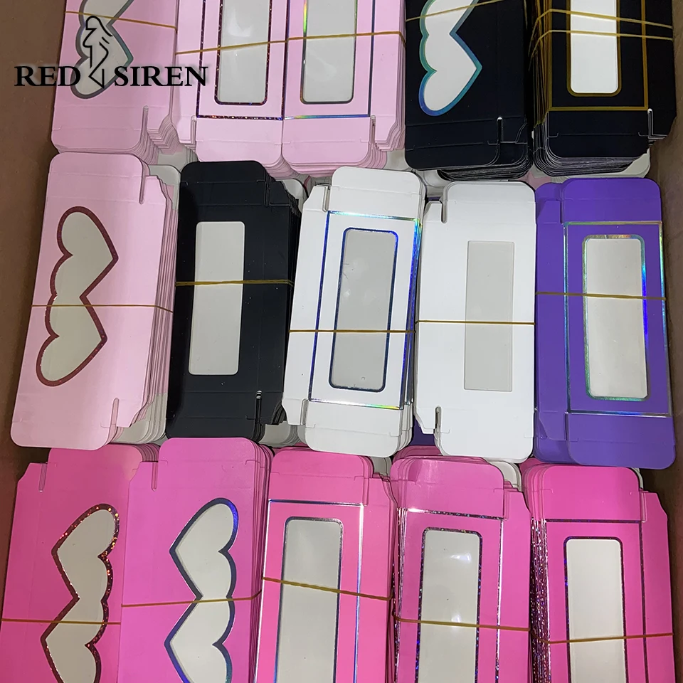 Lash Boxes Packaging Wholesale Heart Pink Black Custom Lash Boxes Packaging With Logo