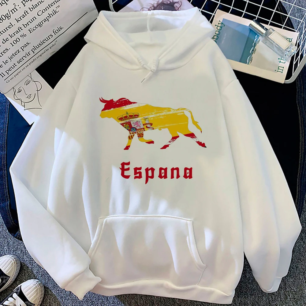 

Spanish Bull hoodies women 90s aesthetic Kawaii long sleeve top sweatshirts female vintage clothing