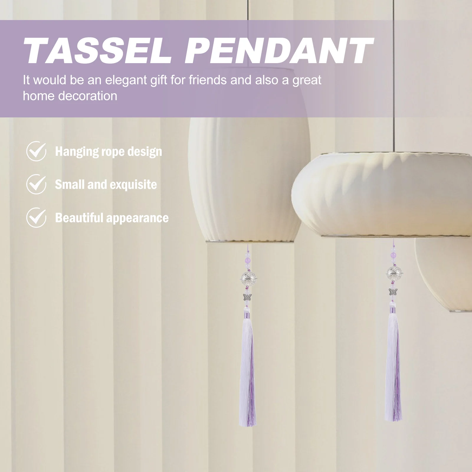 

2pcs Waist Pei Palace Bell Tassel Chinese Style Retro Pendant Ancient Ornament For Home Decor Car Bag Jewelry Accessory