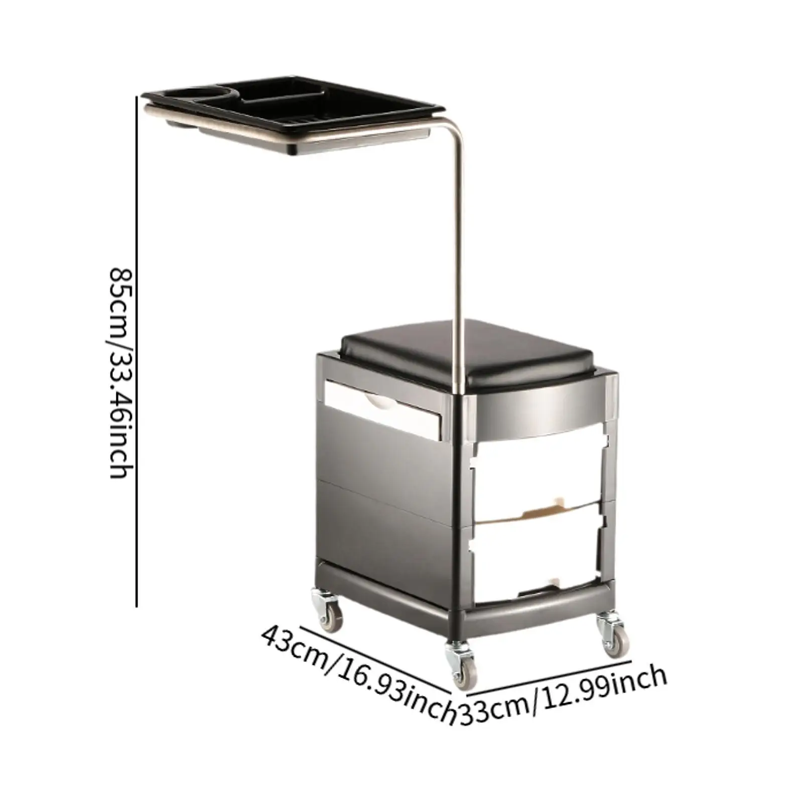 المتداول صالون عربة صينية متعددة الأغراض صالون تخزين عربة صالون صينية عربة على عجلات لتصفيف الشعر المنزل الحلاق مصفف شعر الجمال