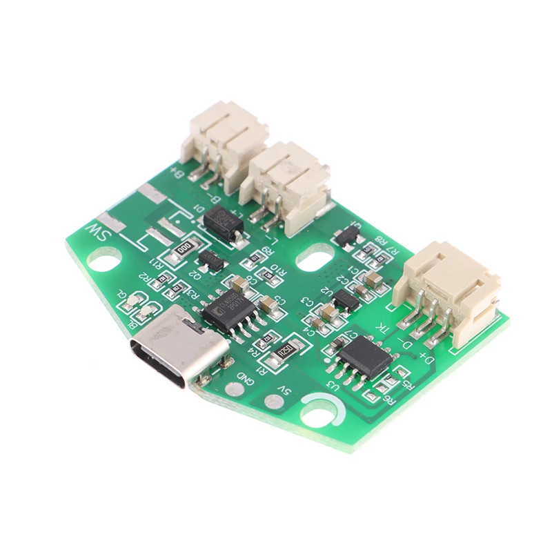 1 pz 3.7V tipo-C lampada da tavolo circuito di ricarica USB PCB bicolore dimmer continuo led touch piccola lampada da notte modulo di controllo