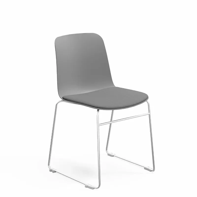solid steel, office plastic steel conference chair, student reading training chair, staff canteen restaurant dining chair 5