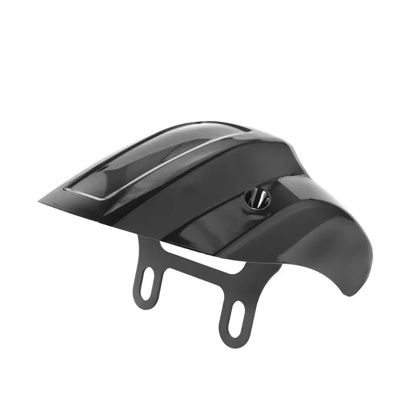 ABS樹脂製ストリートボブFXBBS 114 FXBB 107 Uiz用（2018-2022年式）バイク用グロスブラックフロントヘッドライトフェアリングマスクカウル1個