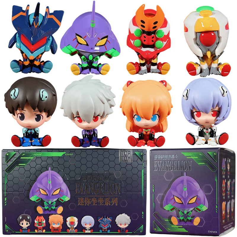 

Подлинная верхняя игрушка Century Evangelion Mini Sit Series EVANGELION-01 слепая коробка EVA0 02 06, коллекция украшений в стиле аниме, подарки