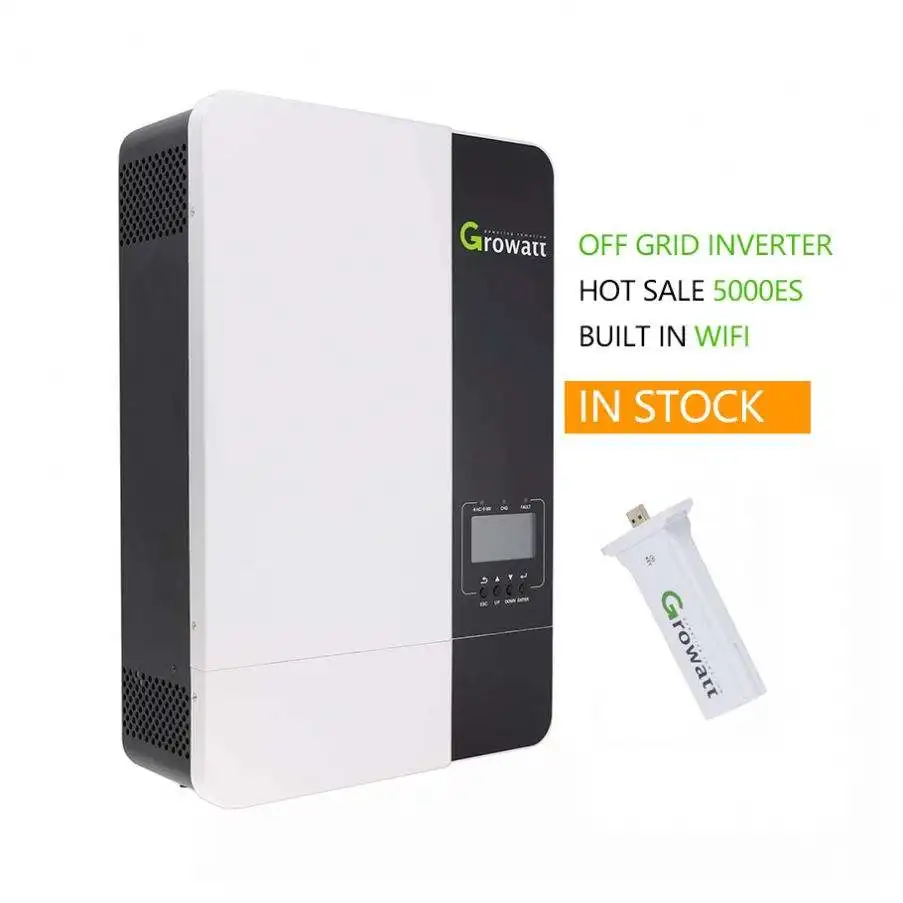 Growatt Europe 5kw Spf5000es Parallel Solar Inverters EU SPF 5000 ES off Grid 5kva 5000W Spf 5000es Inverex Solar Inverter