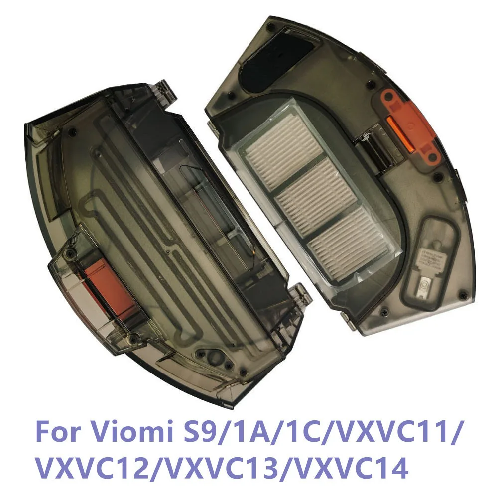 2 in 1 Dust Box Water Tank For Viomi S9/1A/1C/VXVC11/VXVC12/VXVC13/VXVC14 Robot Vacuum Cleaner Parts