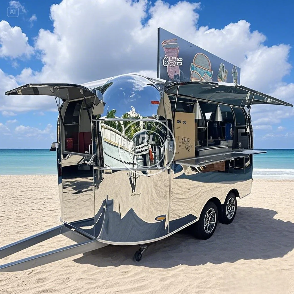 Тележка для еды для хот-догов с мороженым, полное кухонное оборудование, настраиваемый концессионный прицеп для еды, европейский стандарт