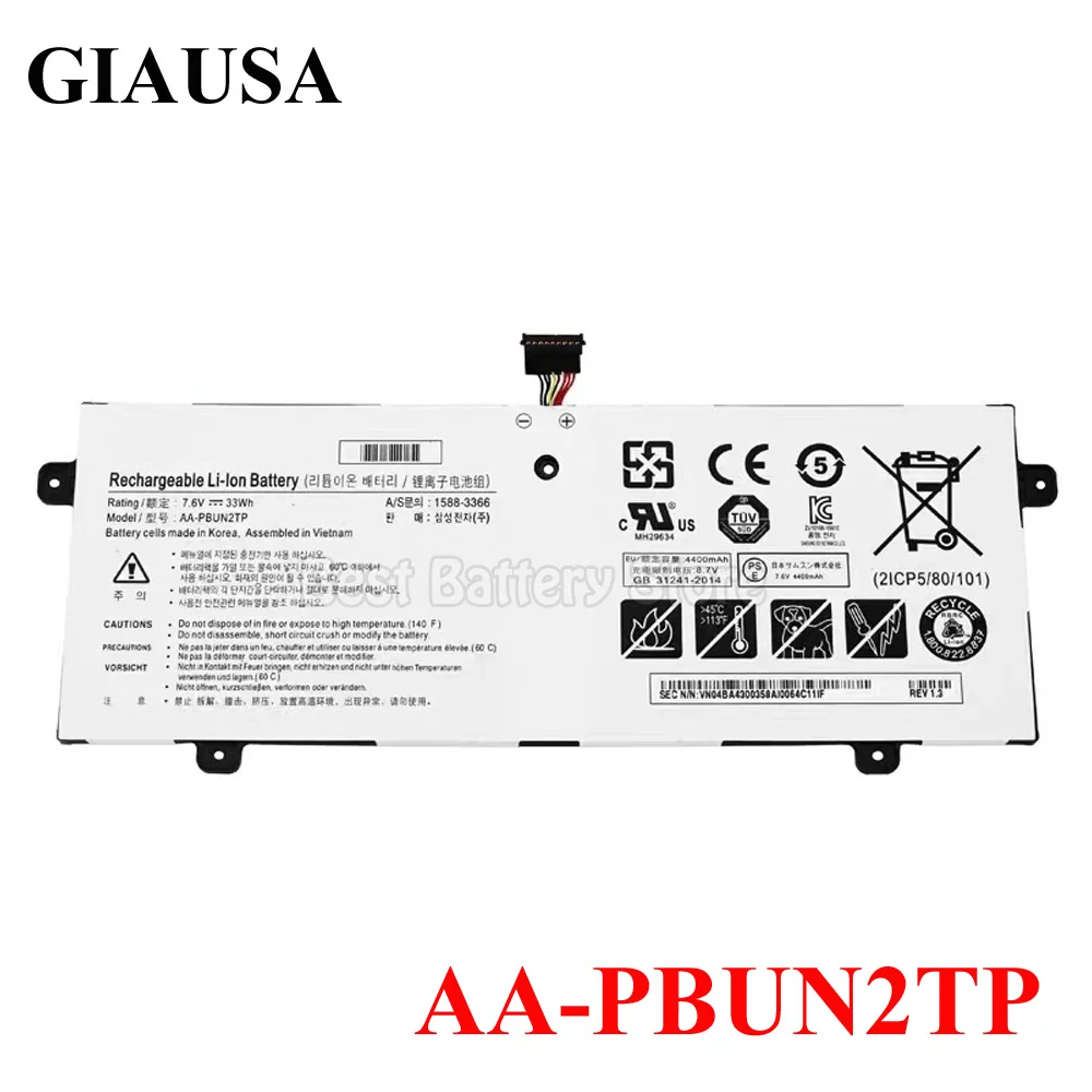 AA-PBUN2TP Laptop Battery Replacement For Samsung Chromebook 3 XE500C13-K01US XE500C13-K02US XE500C13-K03US K04US K05US K06US XE