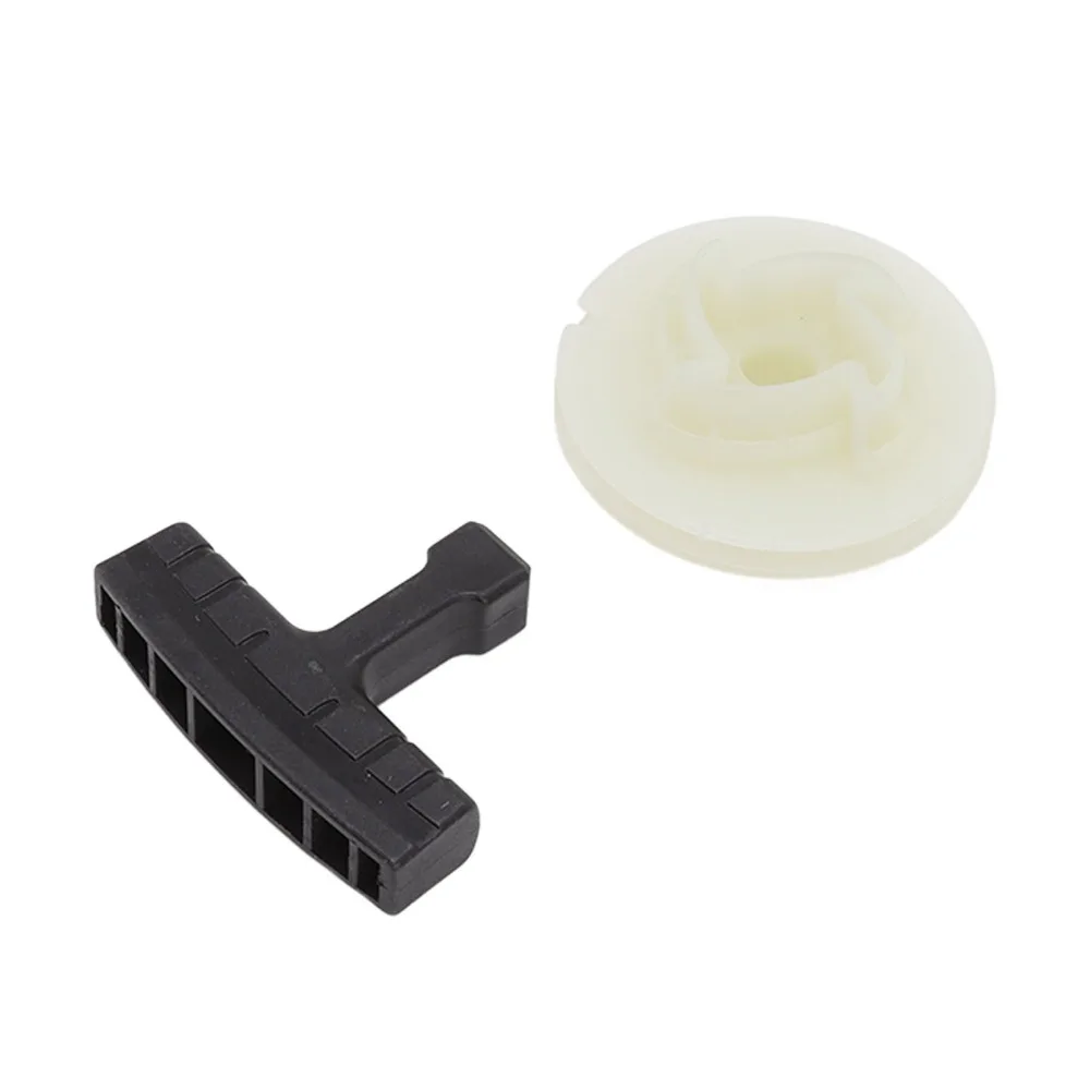 Plastic Starter Pulley Kit Compact Easy to Install Pull Start Rope Kit White for Husqvarna 445e 450 455 460