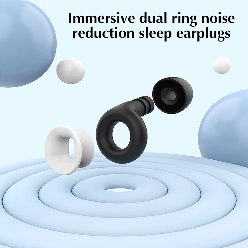 New Silicone Swimming Earplug Sleep Noise Ear Plug Canceling Noise Reduction Supplies Soundproof Noise Canceling Earplugs