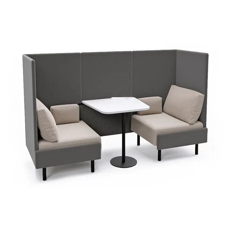 Enclosed card seat high screen semi-closed