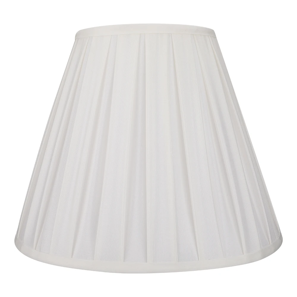 

1pc 6×13×9.4" plain white concave and convex fabric lampshade table lamp wall lamp living room bedroom study room white