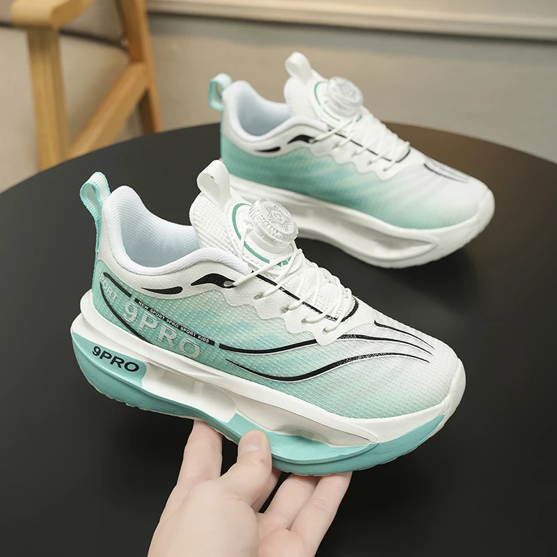 Kids Mesh Running Tennis Sneakers | Breathable Lightweight Sport Shoes, Non-Slip Cushioned Court Trainers for Boys Girls