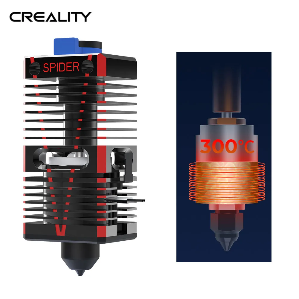 Creality 3D Spider Speedy Ceramic Hotend Rapid Heating High Flow 300°C High Tem Resistance 24V for Ender-3 Ender-5 CR-10 Series