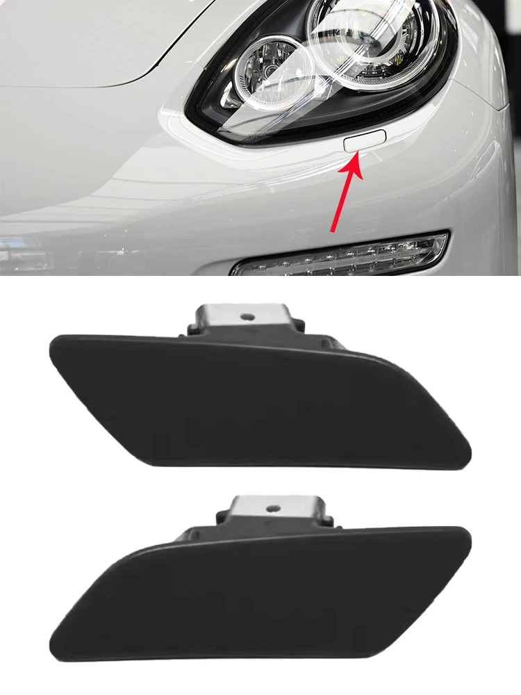 

For Porsche Panamera 2014-2016 Front Bumper Headlight Headlamp Washer Spray Jet Nozzle Pump Cover Cap Lid Unpainted 97050573100