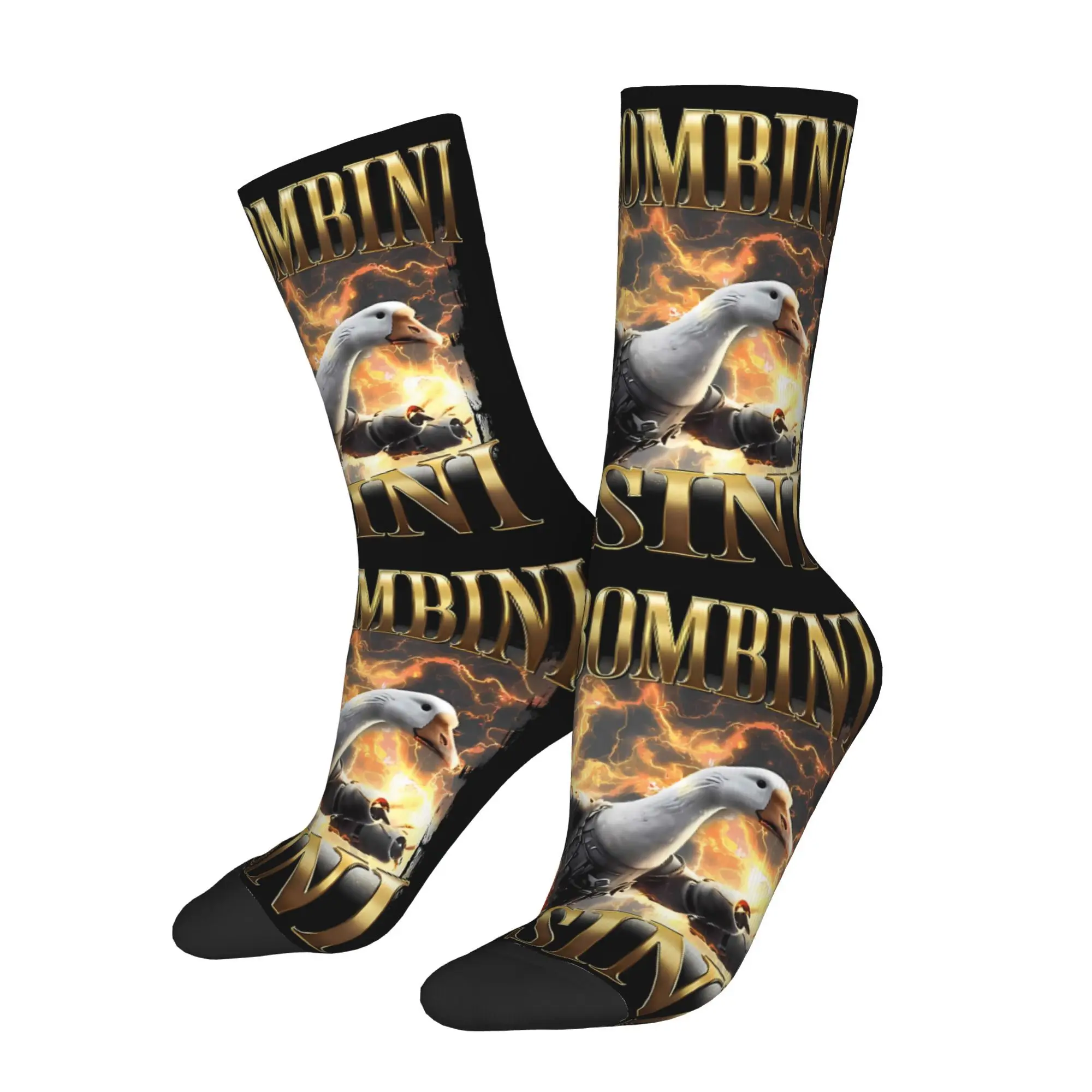 

Bombombini Guzzini Meme Italian Brain Rot Brainrot Sock Printed Man Polyester Fashion