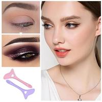 Multi-functional Eyeliner Stencil Wing Tips Silicone Eyeliner Aid Reusable Makeup Tools