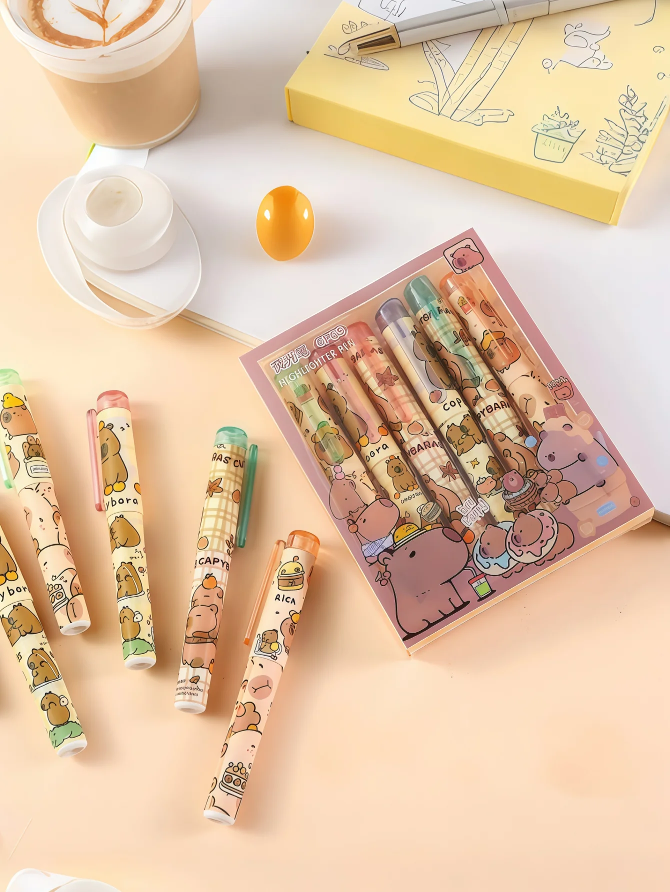 هايلايتر كابيبارا ذو الطراز الجديد، خاص لوضع علامات على النقاط الرئيسية، هايلايتر عالي الجودة لملصقات مكتوبة بخط اليد، درجة [الستوى - تحتاج إلى ترجمة دقيقة، يمكن استبدالها بمصطلح أكثر دقة مثل "المدرسة الابتدائية"]