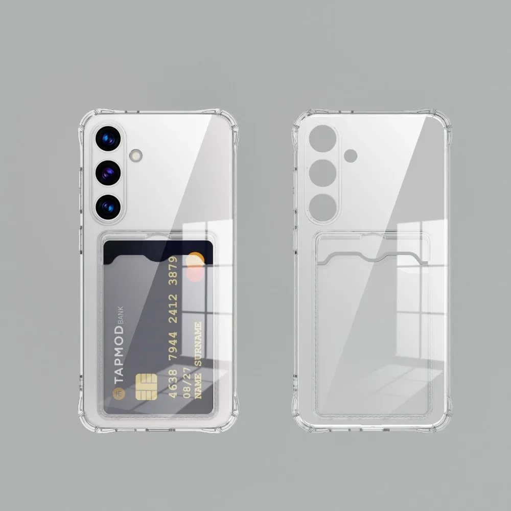 Für S26 Ultra Transparente Kartenfach-Silikonhülle Für Samsung Galaxy S26 S25 Edge S24 S23 S22 S21 Note 20 Ultra Schutzhülle – Detail 10