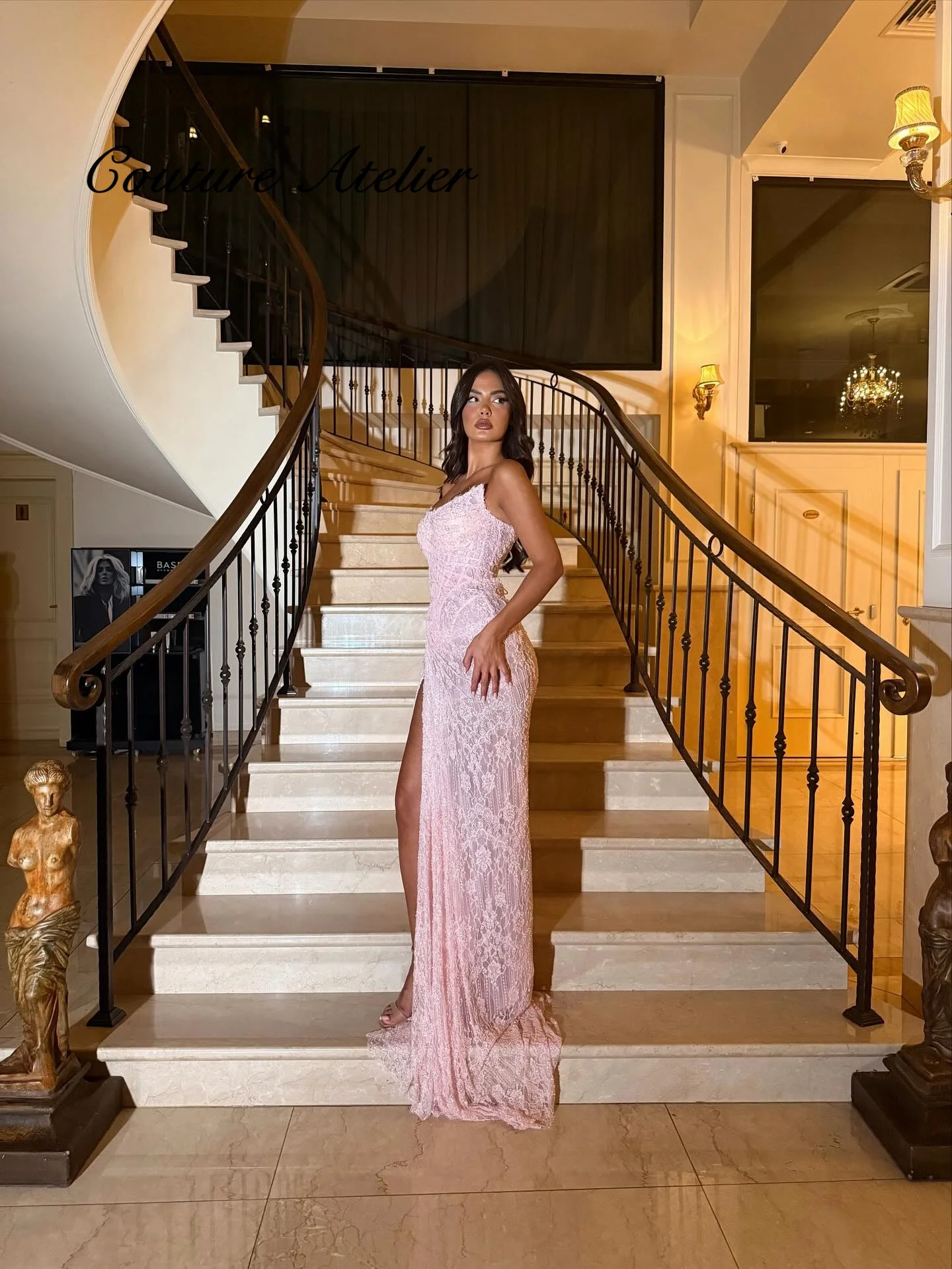 

Высокое качество розовое вечернее платье Русалка без бретелек со съемными рукавами платья знаменитостей на заказ случай по индивидуальному заказу