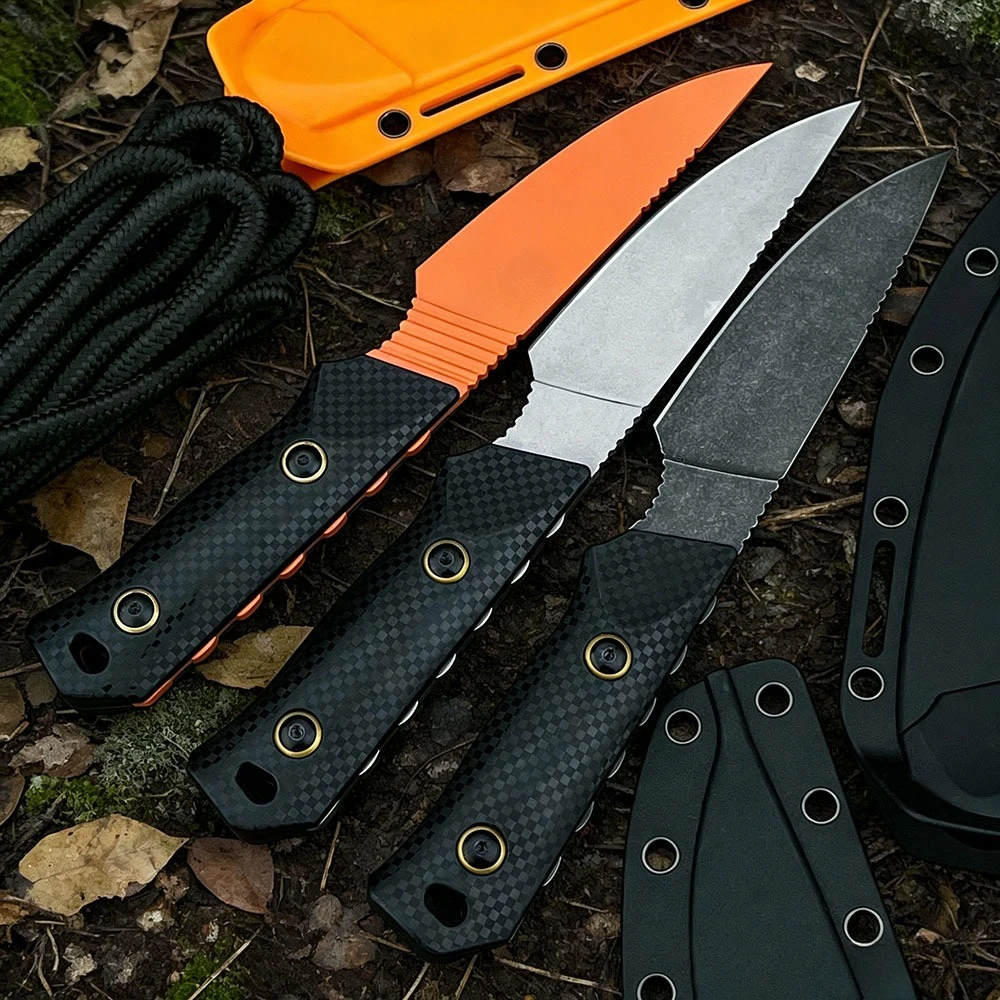 

Practical Hunting Self-defense EDC Knife Rescue Multifunctional Straight Knife Tactics Jungle Survival Outdoor Fixed Blade Knife