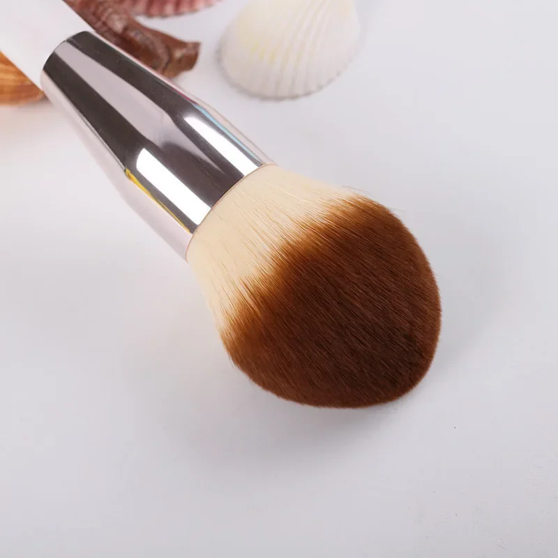 White Handle Large Powder Foundation Makeup Brushes Professional Blush Contour Brush Cosmetic Beauty Tools pinceis de maquiagem