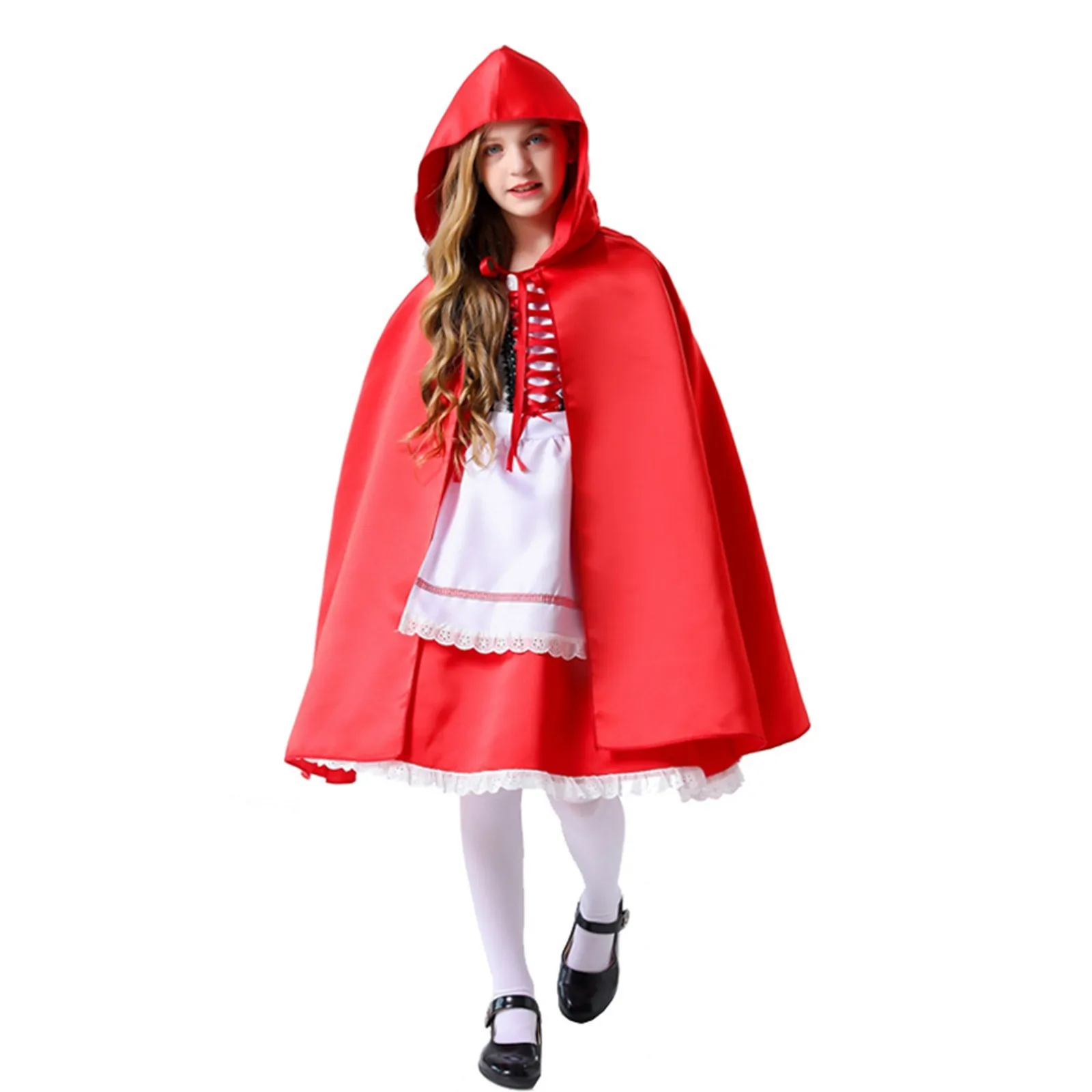 Little Red Riding Hood performance costume cosplay performance costume princess dress set Daily Clothes Children's Halloween