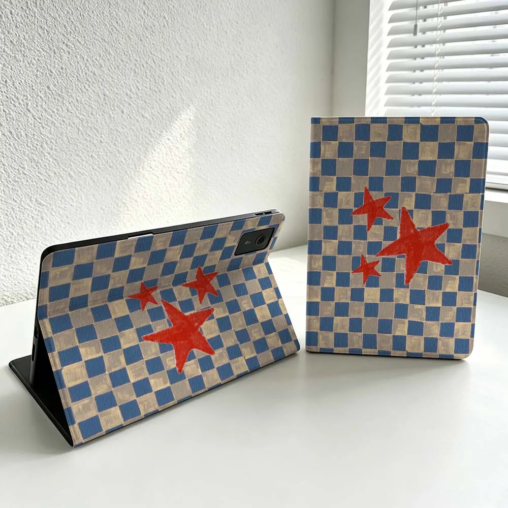 Plaid Stars Cover For Lenovo Xiaoxin Lenovo Tab Pad Pro Plus K11 P12 M10 Legion Y900 Soft Inch Tablet Case