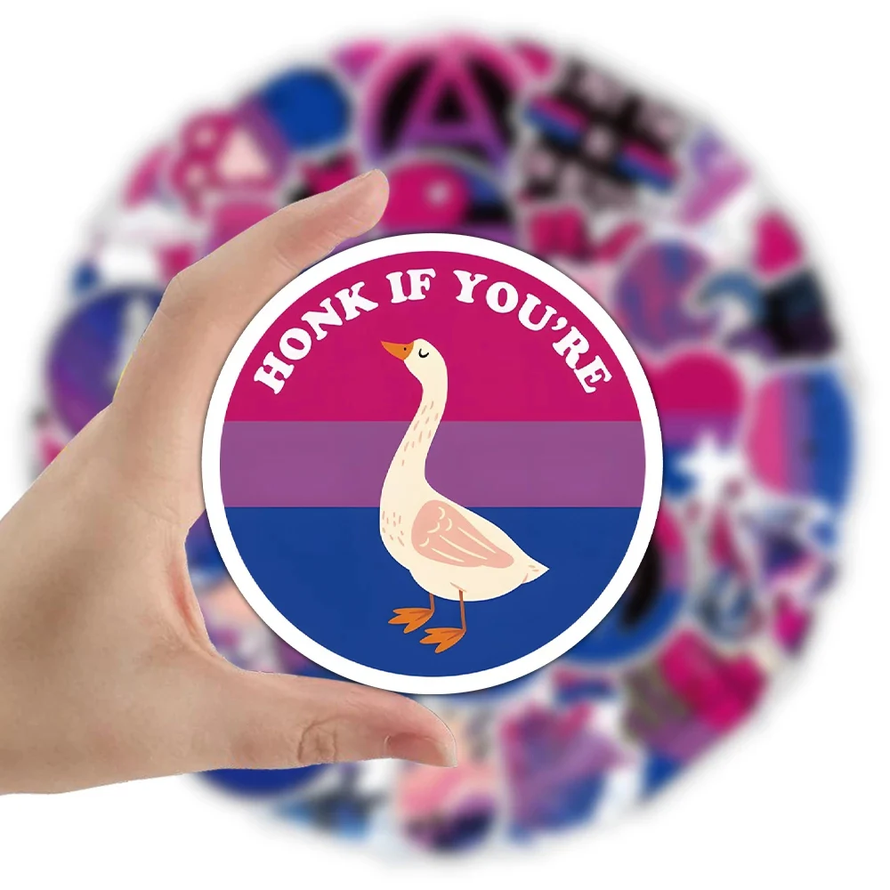 10/30/60pcs 재미 있은 LGBT 양성애자 프라이드 크리 에이 티브 스티커 만화 장식 데칼 DIY 노트북 수하물 멋진 낙서 스티커 장난감