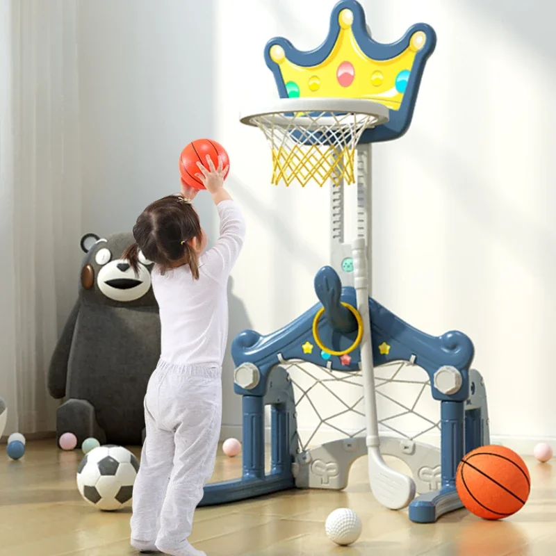 

Baby and Infant Children's Basketball Stand Throw Basketball Hoop Indoor Home Adjustable Dunk Multi-Functional Family Mini