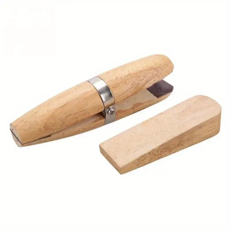 1Pc New High Quality Wood Ring Clamp Jewelers Holder Jewelry Making Benchwork Professional Wood Tweezers Hand Jewelry Tools
