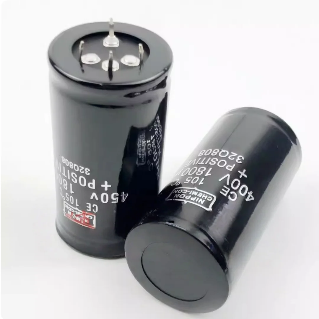 1pcs  Imported Black King Kong 400V 1800 microfarad 450v 1800uf 4-pin electrolytic capacitor
