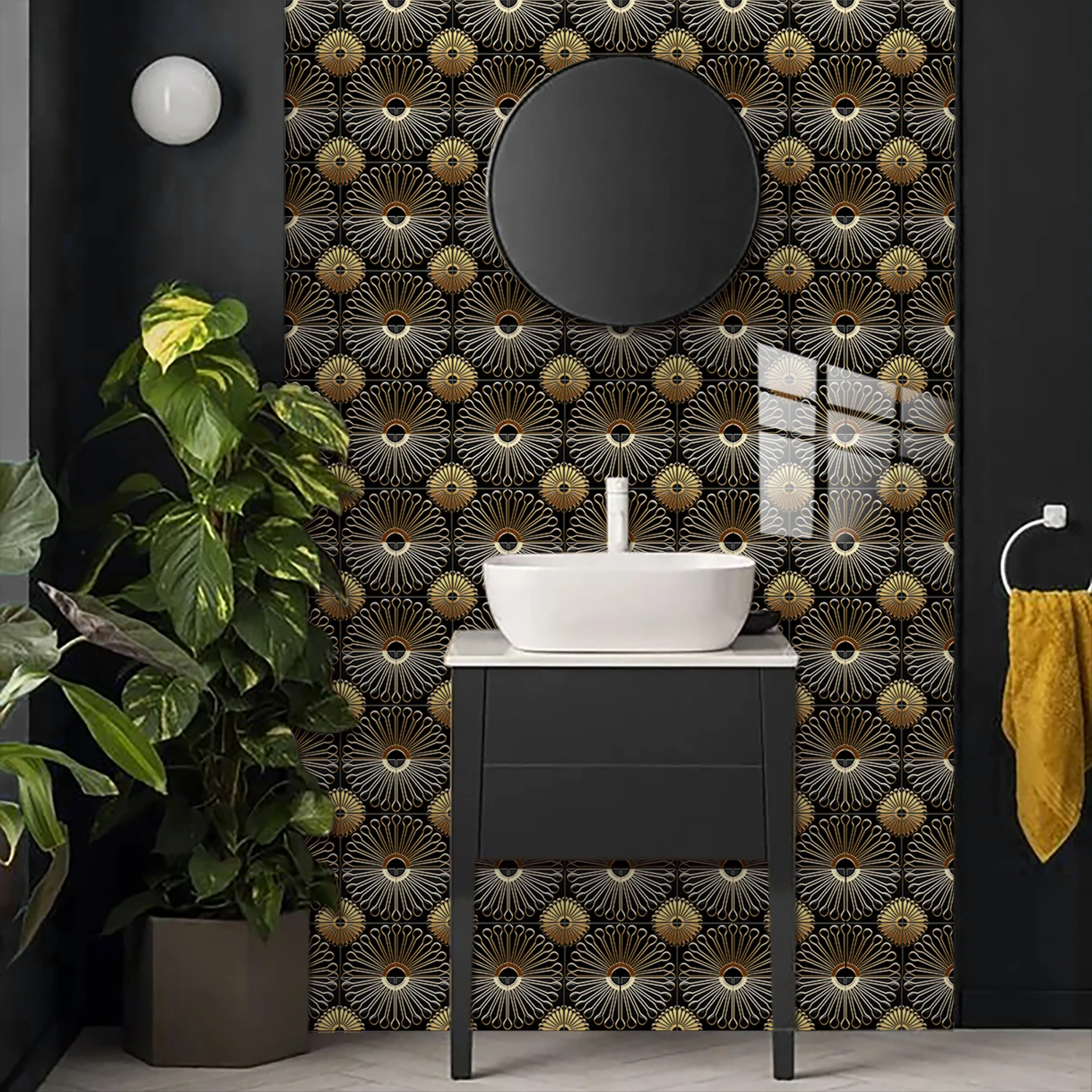 10 шт. Наклейки на стену в сти – обзор и цена Home Bathroom Floor Tiles