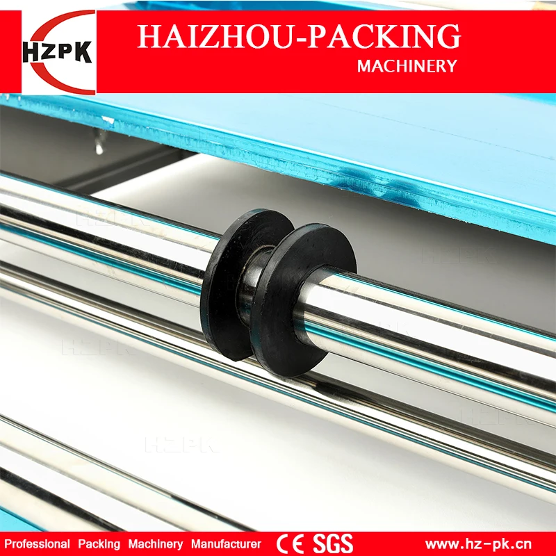 HZPK Food Saver Simple Hand Wrapper Manual Wrapping Machine Use Fresh Plastic Film Wrapper Packing Machine Small Packer HW-450