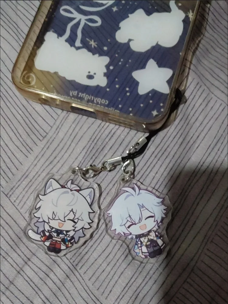 Honkai:Star Rail Phainon Chrysos Heirs Acrylic Lanyard For IPhone/Xiaomi/Huawei Mobile Phone Case Keychain KeyChain Cover Hang