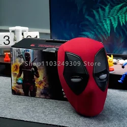 Marvel Comics Deadpool Halloween ringraziamento Deadpool Hood Cosplay Dress Mask con luci e musica, puoi battere le palpebre.