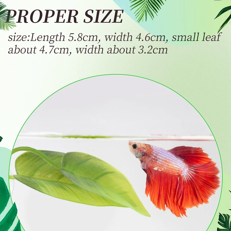 【CLEARANCE】Beta Fish Hammock Plant Leaf Mat Fish Spreading Breeding Resting Bed