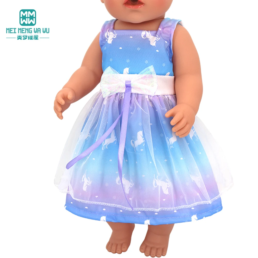 Puppe Kleidung Fit 45cm Spielzeug Amerikanische Puppe Mode Cartoon Gaze Kleid Hemd Hosen Schuhe Mädchen Geschenke – Detail 4