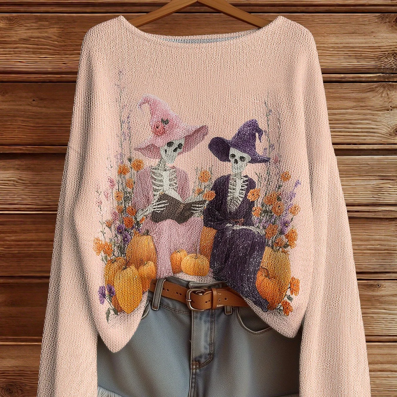 

Autumn Winter Knitted sweaters Halloween Vintage Fashion Lightweight Sweater Casual Streetwear jumpers for girls y2k Tops