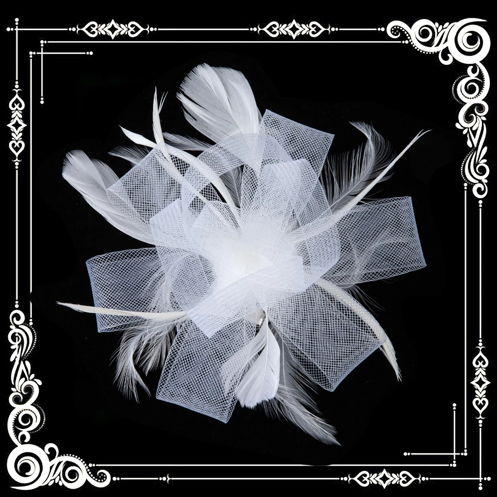 

Винтажная повязка на голову с перьями, шляпы-волшебники для женщин, элегантная заколка для волос для чаепития, свадебный коктейльный головной убор, подарок на день отца